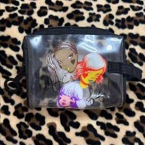 2008 MAC x Fafi 💄 Makeup Clear Makeup Cosmetic Bag Travel Street Art Fafinette